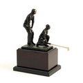 Large Double Golfer Sculpture